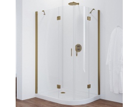 Душевой уголок Vegas Glass AFS-F 120*100 05 01 L профиль бронза, стекло прозрачное 