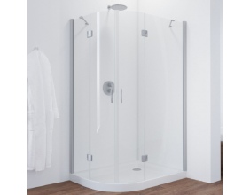 Душевой уголок Vegas Glass AFS-F 120*100 07 01 R профиль матовый хром, стекло прозрачное 