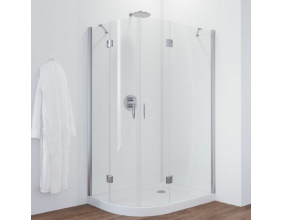 Душевой уголок Vegas Glass AFS-F 120*100 08 01 R профиль глянцевый хром, стекло прозрачное 