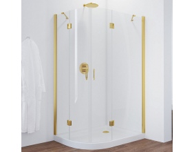 Душевой уголок Vegas Glass AFS-F 120*100 09 01 R профиль золото, стекло прозрачное 