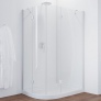 Душевой уголок Vegas Glass AFS-F 120*110 01 01 R профиль белый, стекло прозрачное 