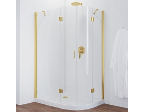 Душевой уголок Vegas Glass AFS-F 120*110 09 01 L профиль золото, стекло прозрачное 