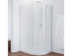 Душевой уголок Vegas Glass AFS-F 120*80 01 01 L профиль белый, стекло прозрачное 