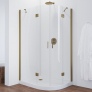 Душевой уголок Vegas Glass AFS-F 120*80 05 01 L профиль бронза, стекло прозрачное 
