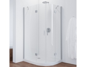 Душевой уголок Vegas Glass AFS-F 120*80 07 01 L профиль матовый хром, стекло прозрачное 