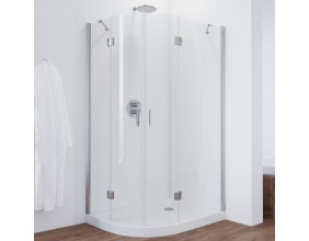 Душевой уголок Vegas Glass AFS-F 120*80 08 01 R профиль глянцевый хром, стекло прозрачное 