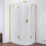 Душевой уголок Vegas Glass AFS-F 120*80 09 01 L профиль золото, стекло прозрачное 