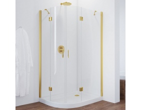 Душевой уголок Vegas Glass AFS-F 120*80 09 01 R профиль золото, стекло прозрачное 