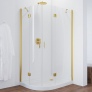 Душевой уголок Vegas Glass AFS-F 120*80 09 01 R профиль золото, стекло прозрачное 