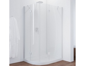 Душевой уголок Vegas Glass AFS-F 120*90 01 01 R профиль белый, стекло прозрачное 