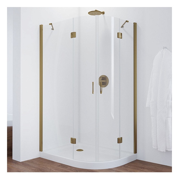 Душевой уголок Vegas Glass AFS-F 120*90 05 01 L профиль бронза, стекло прозрачное 