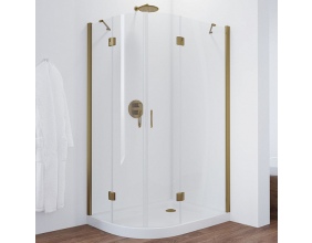 Душевой уголок Vegas Glass AFS-F 120*90 05 01 R профиль бронза, стекло прозрачное 