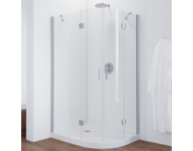 Душевой уголок Vegas Glass AFS-F 120*90 07 01 L профиль матовый хром, стекло прозрачное 