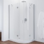 Душевой уголок Vegas Glass AFS-F 120*90 07 01 L профиль матовый хром, стекло прозрачное 