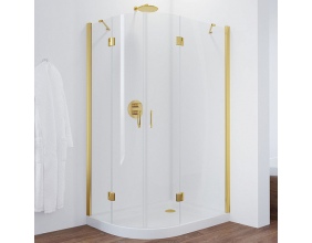 Душевой уголок Vegas Glass AFS-F 120*90 09 01 R профиль золото, стекло прозрачное 