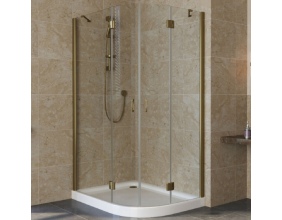 Душевой уголок Vegas Glass AFS-F Lux 110*90 05 01 L профиль бронза, стекло прозрачное 