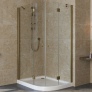 Душевой уголок Vegas Glass AFS-F Lux 110*90 05 01 L профиль бронза, стекло прозрачное 