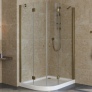 Душевой уголок Vegas Glass AFS-F Lux 110*90 05 01 R профиль бронза, стекло прозрачное 