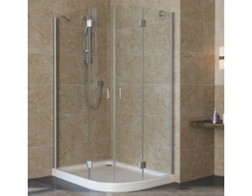 Душевой уголок Vegas Glass AFS-F Lux 120*100 07 01 L профиль матовый хром, стекло прозрачное 
