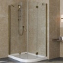 Душевой уголок Vegas Glass AFS-F Lux 120*90 05 01 L профиль бронза, стекло прозрачное 