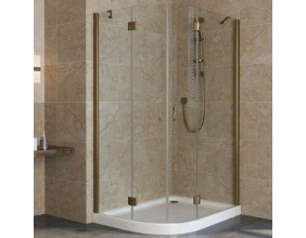 Душевой уголок Vegas Glass AFS-F Lux 120*90 05 01 R профиль бронза, стекло прозрачное 