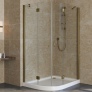 Душевой уголок Vegas Glass AFS-F Lux 120*90 05 01 R профиль бронза, стекло прозрачное 