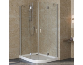 Душевой уголок Vegas Glass AFS-F Lux 120*90 07 01 L профиль матовый хром, стекло прозрачное 