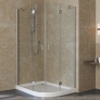 Душевой уголок Vegas Glass AFS-F Lux 120*90 07 01 L профиль матовый хром, стекло прозрачное 