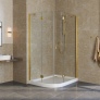 Душевой уголок Vegas Glass AFS-F Lux 120*90 09 01 R профиль золото, стекло прозрачное 