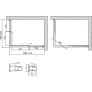 Душевой уголок Vegas Glass ZA-F 110*100 08 01 профиль глянцевый хром, стекло прозрачное 