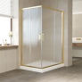 Душевой уголок Vegas Glass ZA-F 120*80 09 02 профиль золото, стекло шиншилла 