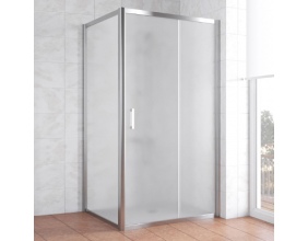 Душевой уголок Vegas Glass ZP+ZPV 100*100 08 10 профиль глянцевый хром, стекло сатин 