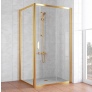 Душевой уголок Vegas Glass ZP+ZPV 100*100 09 01 профиль золото, стекло прозрачное 
