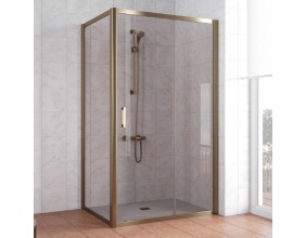 Душевой уголок Vegas Glass ZP+ZPV 100*70 05 05 профиль бронза, стекло бронза 