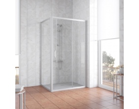 Душевой уголок Vegas Glass ZP+ZPV 100*70 07 01 профиль матовый хром, стекло прозрачное 