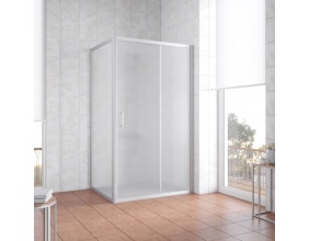 Душевой уголок Vegas Glass ZP+ZPV 100*70 07 10 профиль матовый хром, стекло сатин 