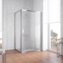 Душевой уголок Vegas Glass ZP+ZPV 100*70 08 02 профиль глянцевый хром, стекло шиншилла 