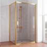 Душевой уголок Vegas Glass ZP+ZPV 100*70 09 05 профиль золото, стекло бронза 
