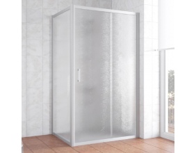 Душевой уголок Vegas Glass ZP+ZPV 100*80 07 02 профиль матовый хром, стекло шиншилла 