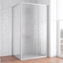 Душевой уголок Vegas Glass ZP+ZPV 100*80 07 02 профиль матовый хром, стекло шиншилла 