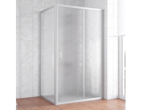 Душевой уголок Vegas Glass ZP+ZPV 100*90 07 02 профиль матовый хром, стекло шиншилла 