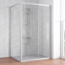 Душевой уголок Vegas Glass ZP+ZPV 110*100 07 01 профиль матовый хром, стекло прозрачное 
