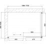 Душевой уголок Vegas Glass ZP+ZPV 110*100 07 02 профиль матовый хром, стекло шиншилла 