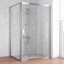 Душевой уголок Vegas Glass ZP+ZPV 110*100 08 01 профиль глянцевый хром, стекло прозрачное 