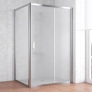 Душевой уголок Vegas Glass ZP+ZPV 110*100 08 10 профиль глянцевый хром, стекло сатин 
