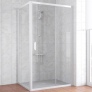 Душевой уголок Vegas Glass ZP+ZPV 110*70 01 01 профиль белый, стекло прозрачное 