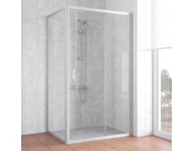 Душевой уголок Vegas Glass ZP+ZPV 110*70 07 01 профиль матовый хром, стекло прозрачное 