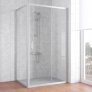 Душевой уголок Vegas Glass ZP+ZPV 110*70 07 01 профиль матовый хром, стекло прозрачное 
