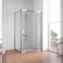 Душевой уголок Vegas Glass ZP+ZPV 110*70 08 01 профиль глянцевый хром, стекло прозрачное 