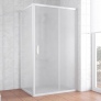 Душевой уголок Vegas Glass ZP+ZPV 110*80 01 10 профиль белый, стекло сатин 
